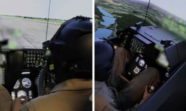 Ucrânia recebe novo lote de simuladores de voo para pilotos de F-16. Foto: X @X @FedorovMykhailo