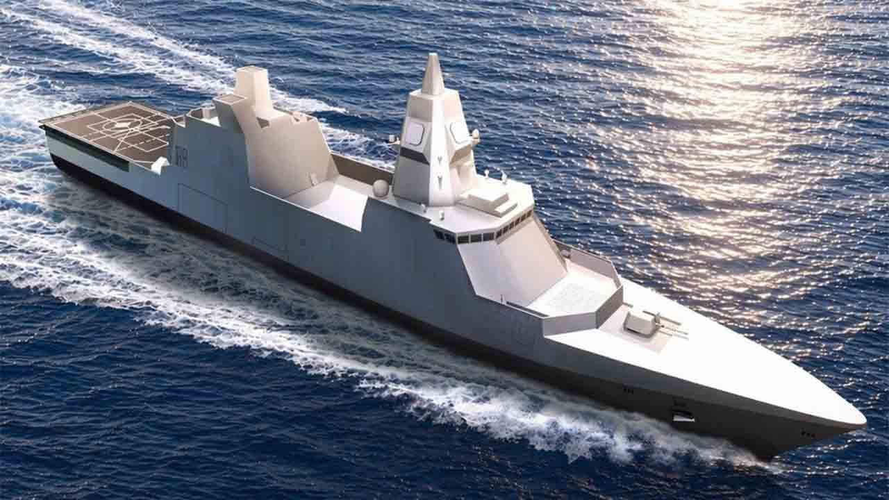 Cingapura revela maior estrutura composta já feita para novo navio de guerra (LinkedIn – Republic of Singapore Navy)