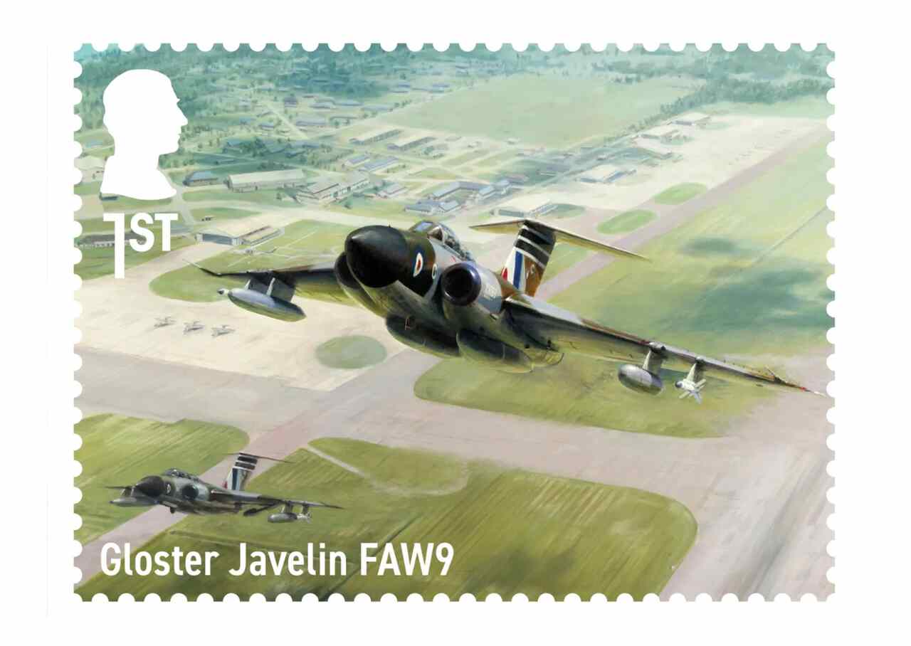 Royal Mail homenageia era dos jatos militares em nova coleção de selos
