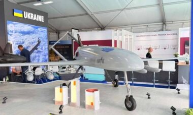 Ucrânia apresenta drone An-196 Liutyi equipado com novos mísseis ar-superfície. Foto: Agência de defesa ucraniana - Oboronka
